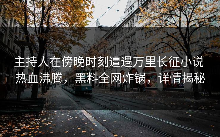 主持人在傍晚时刻遭遇万里长征小说 热血沸腾,黑料全网炸锅,详情揭秘 主持人在傍晚时刻遭遇万里长征小说 热血沸腾,黑料全网炸锅,详情揭秘